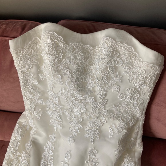 San Patrick Strapless, Lace Wedding Dress - Picture 10 of 12